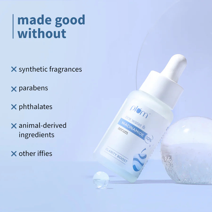 plum 10% Niacinamide & Rice Water Brightening Face Serum 15 ml