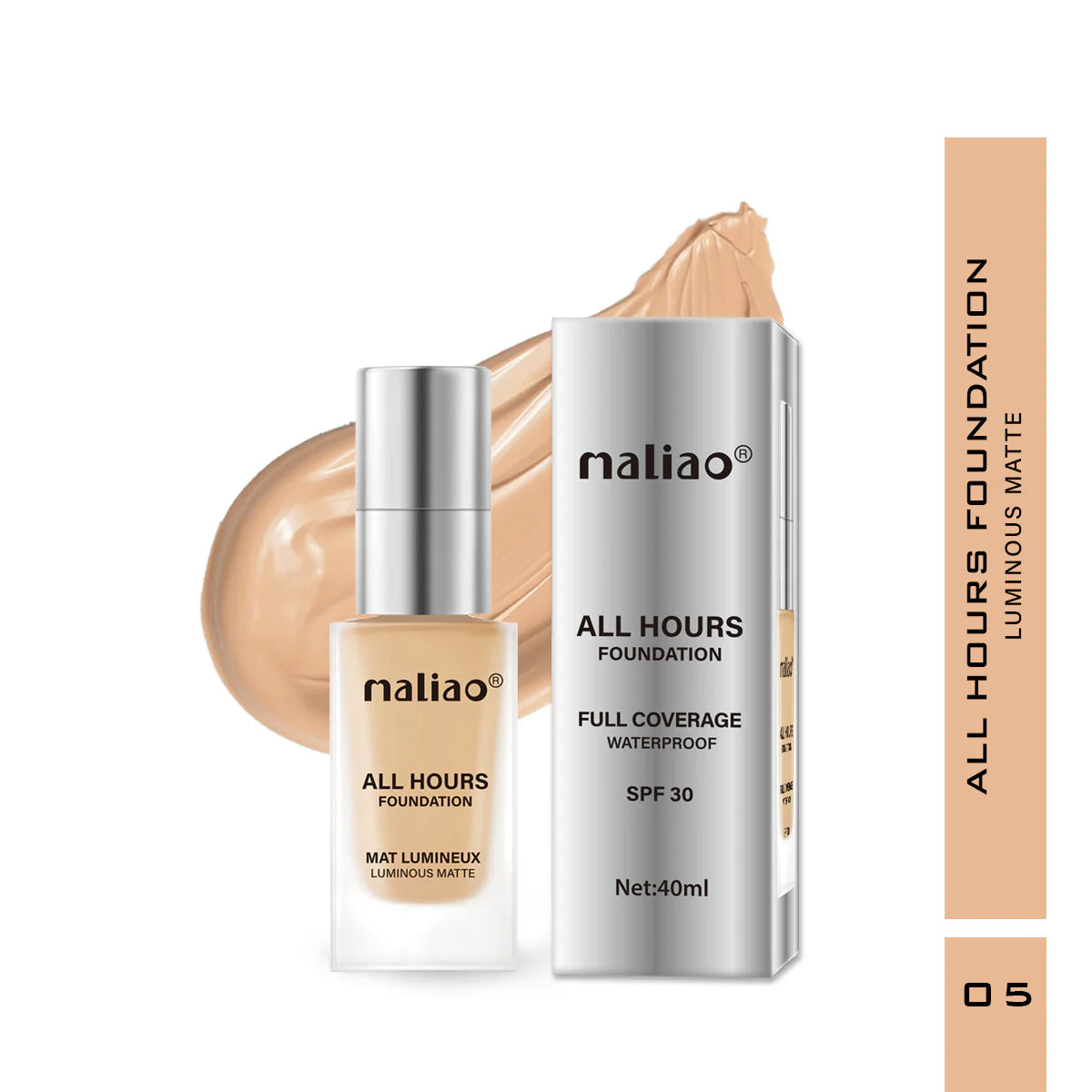 Maliao All Hours Foundation Luminous Matte