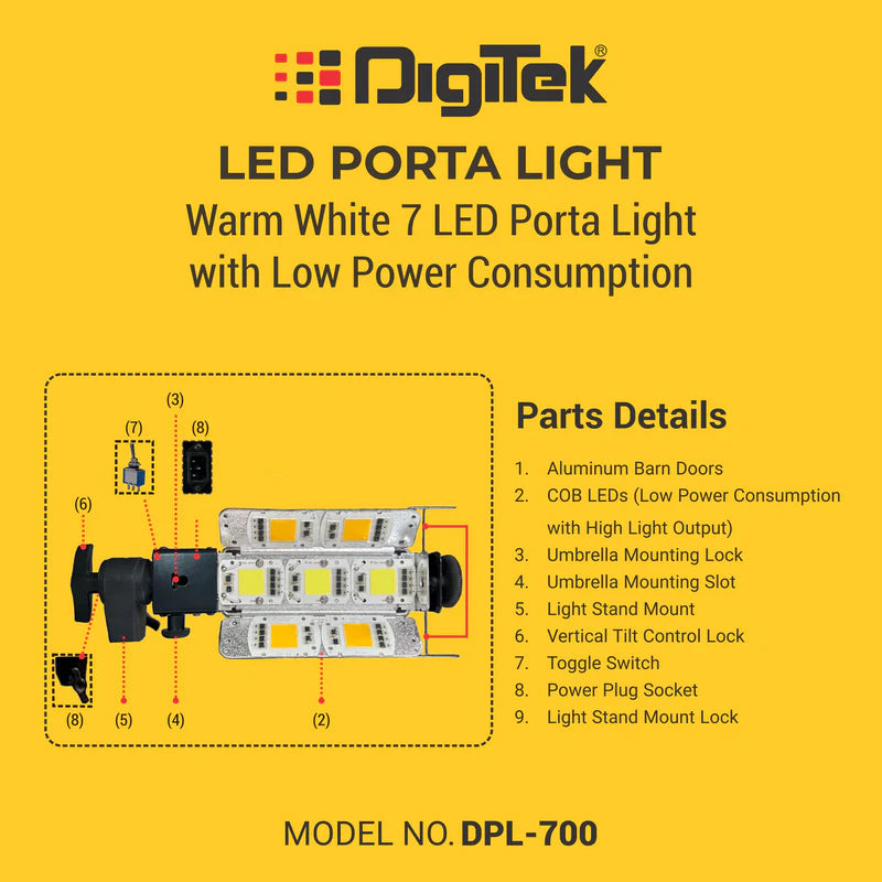 Digitek (DPL 700) Porta Light DPL 700
