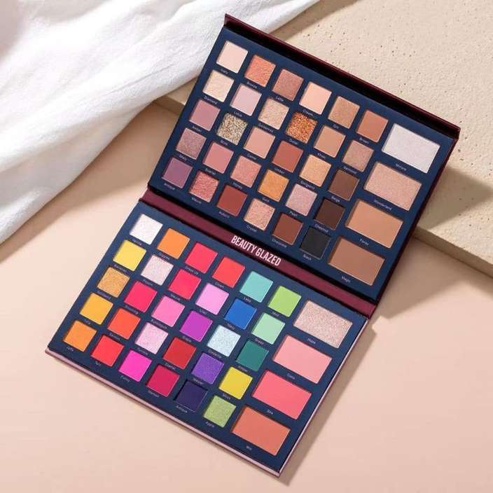 Beauty Glazed Mix & Match 68 Shade Pressed Powder Eyeshadow Palette