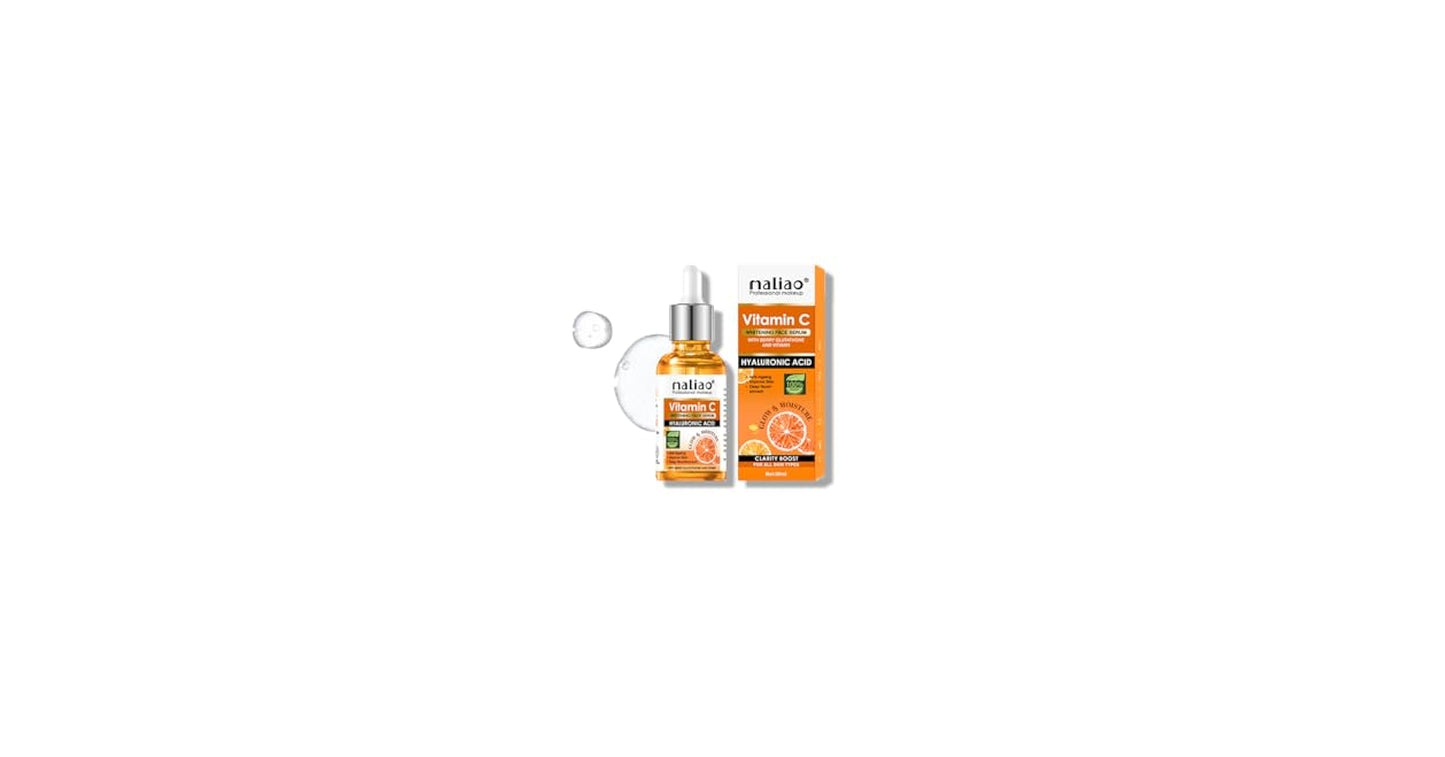 Maliao Vitamin C Face Serum | Whitening & Brightening | Anti-Aging with Hyaluronic Acid & Glutathione | Deep Nourishment | Improves Skin