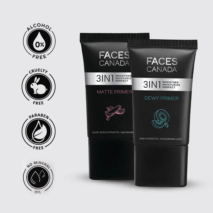 Faces Canada 3in1 Dewy Primer Kiwi Extracts And Hyaluronic Acid