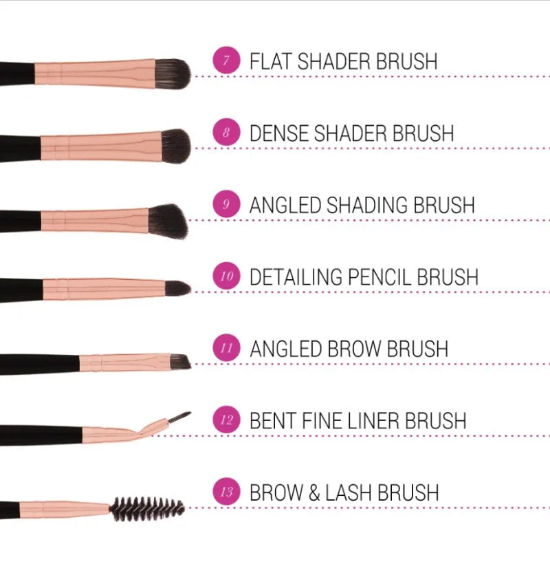 Bh Cosmetics Signature Rose Gold Brush Set (13 pcs)