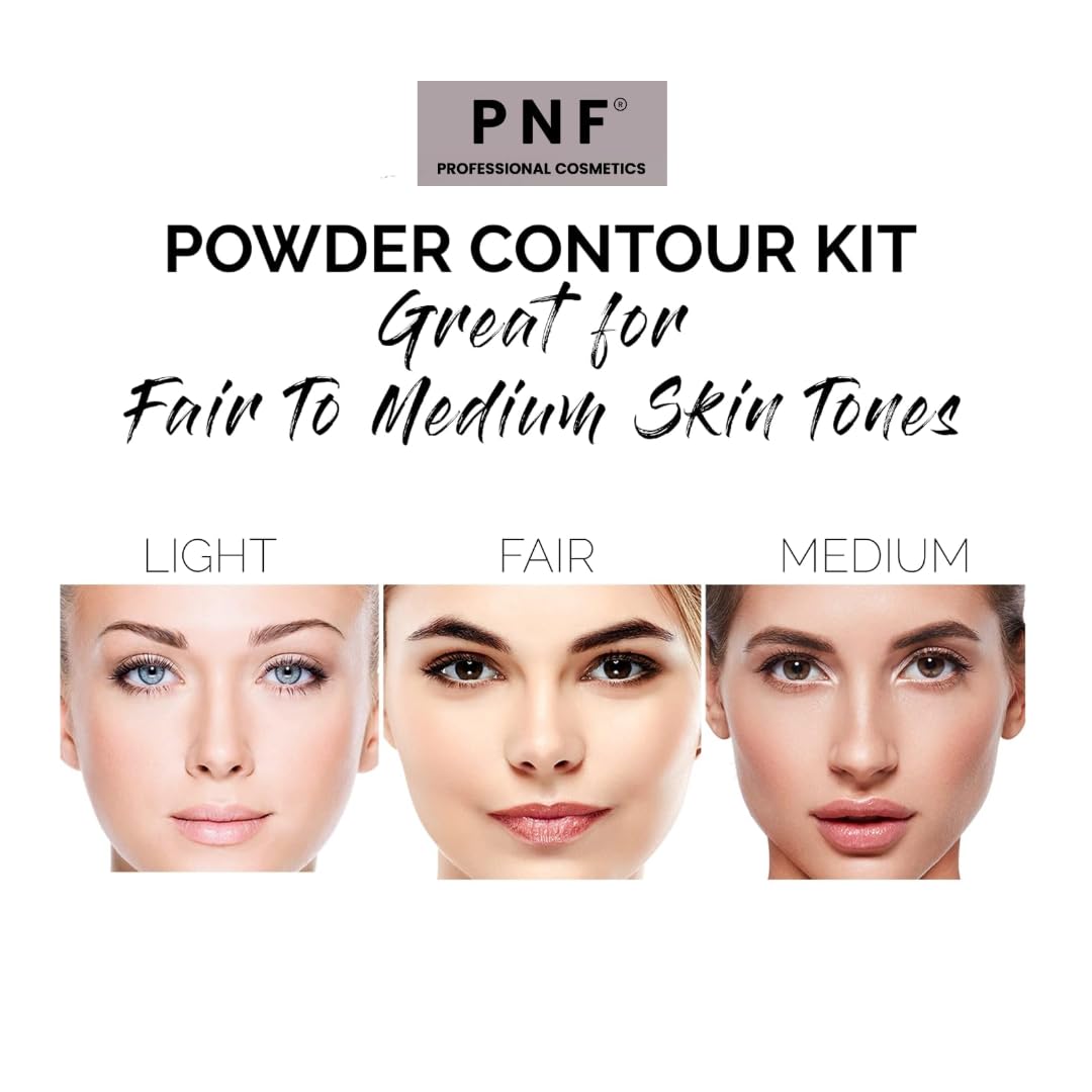 PNF Contour Kit, Oil Control, Contouring and Highlighting Powder Palette