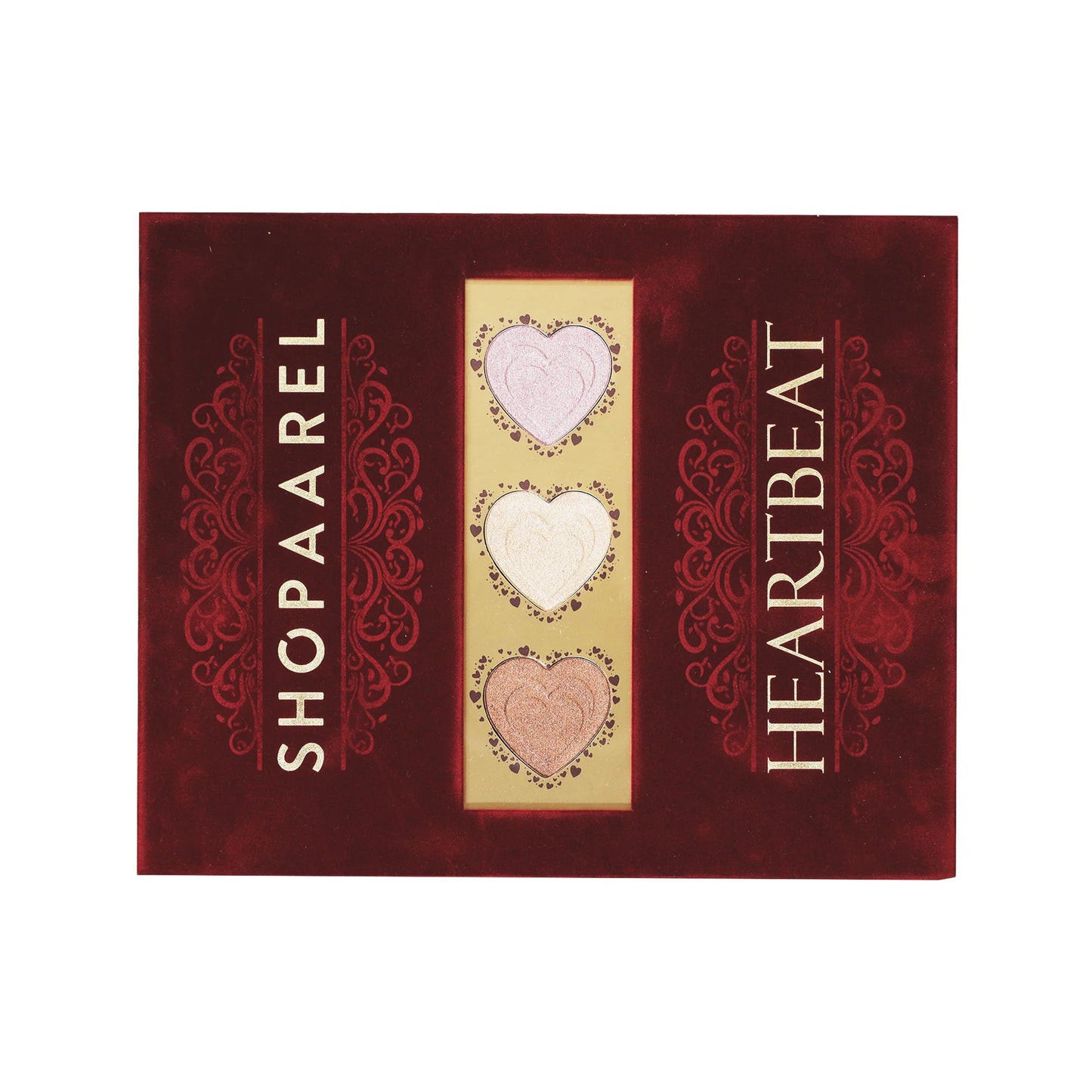 Shopaarel Heartbeat Eyeshadow And highlighter Palate