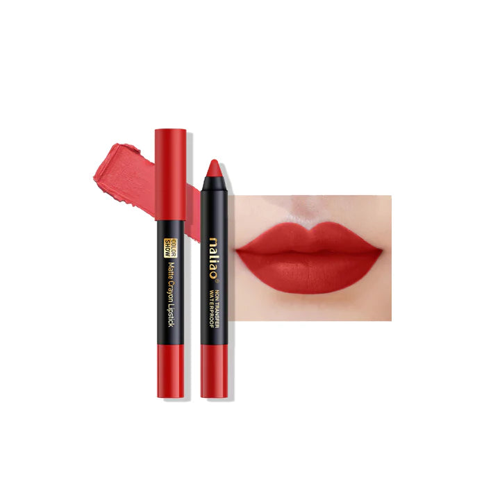 Maliao Matte Crayon Lipstick Non Transfer Waterproof Color Show