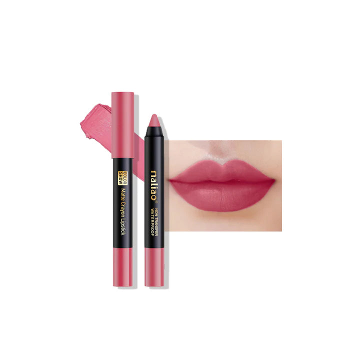Maliao Matte Crayon Lipstick Non Transfer Waterproof Color Show