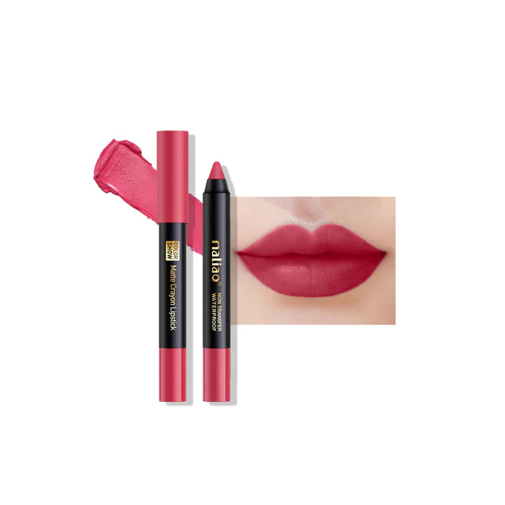Maliao Matte Crayon Lipstick Non Transfer Waterproof Color Show
