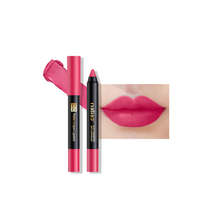 Maliao Matte Crayon Lipstick Non Transfer Waterproof Color Show