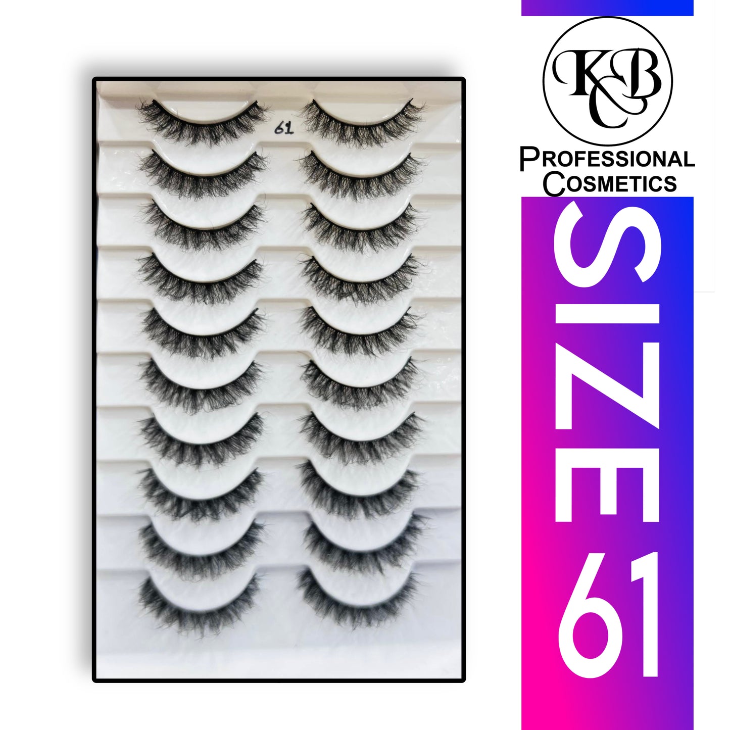 KBC Professional Cosmetic 10 Pair Light Feather Lashes