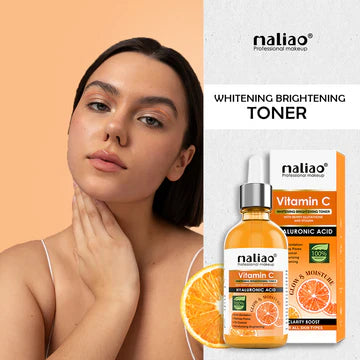 Maliao Vitamin C Whitening Brightening Toner with Berry Glutathione & Hyaluronic Acid (Anti-Oxidation, Refines Pores, All Skin Types)