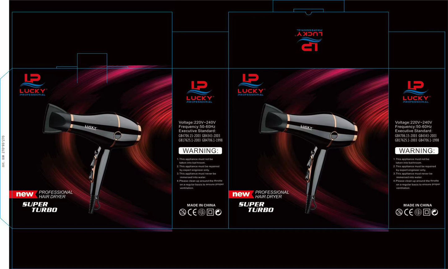 Lucky Professional Hair Dryer Super Turbo