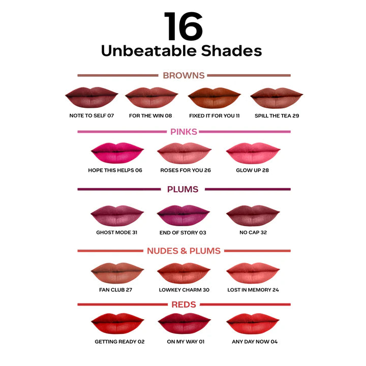 Faces Canada Comfy Matte Liquid Lipstick