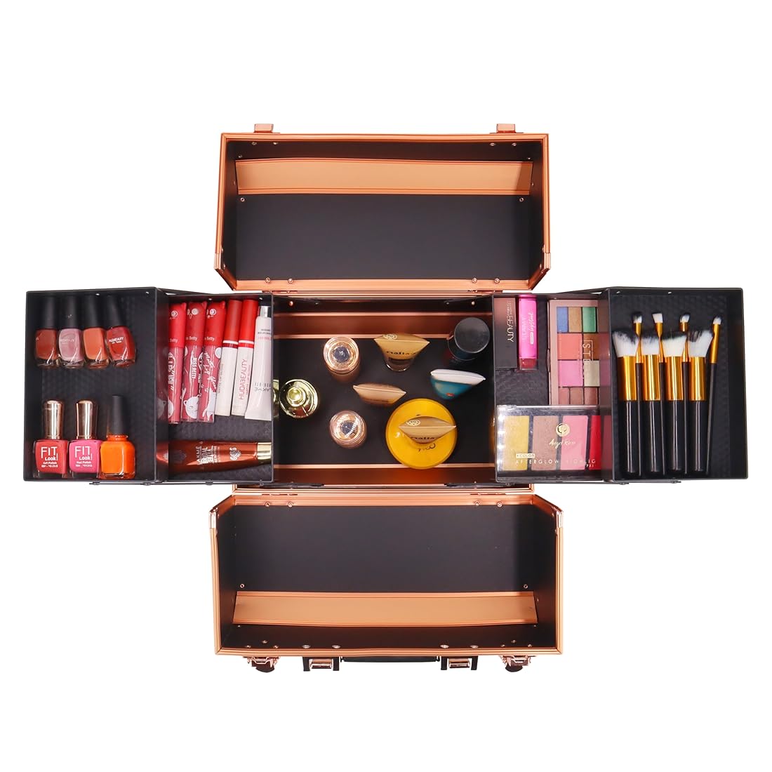 Makeup Organizer Box Cosmetic Storage Case For Women Girls Vanity Kit Bag For Bride Professional Large Box For Makeup & Beauty Accessories,