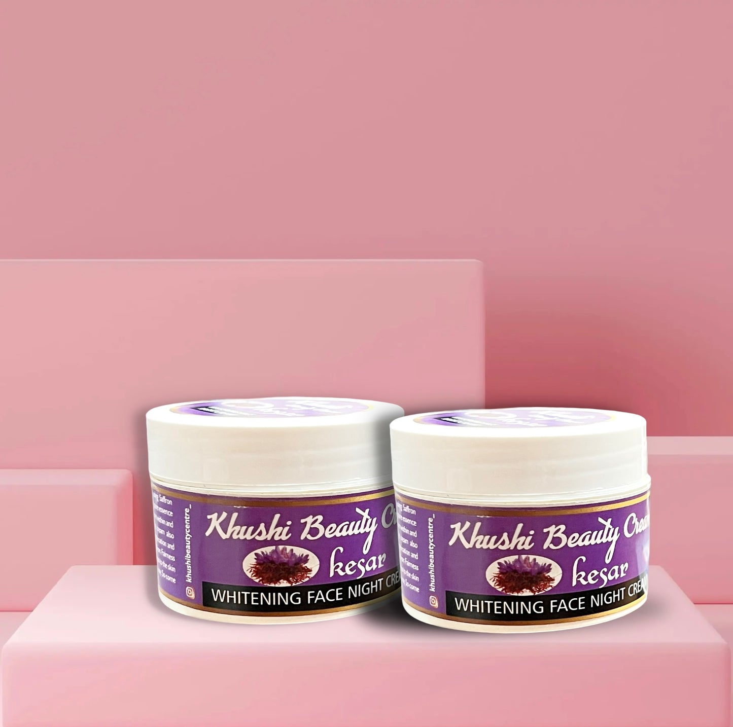 Khushi Beauty Cream Kesar Whitening Night Cream.