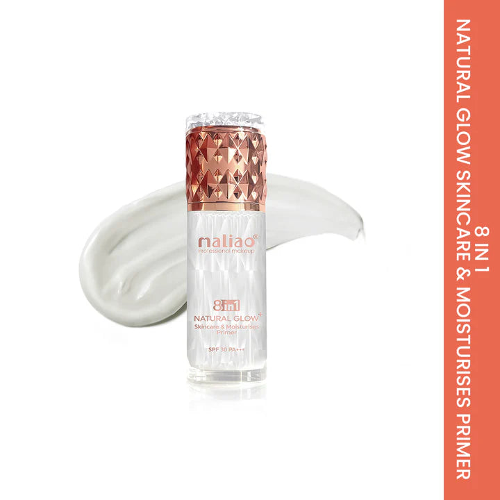 Maliao Natural Glow+ Primer - Skincare & Moisturizing Base with SPF 30 PA+++