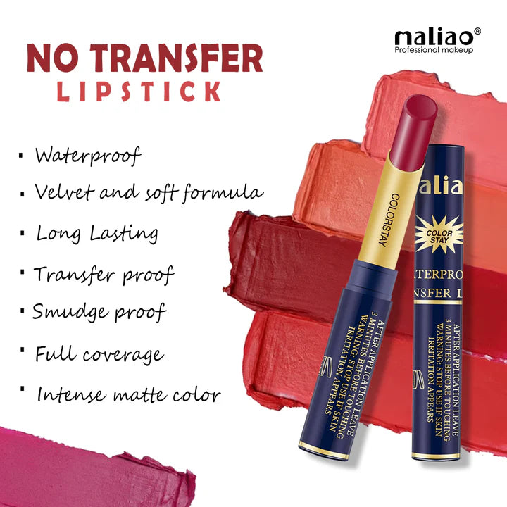 Maliao Color Stay Waterproof No Transfer Lipstick