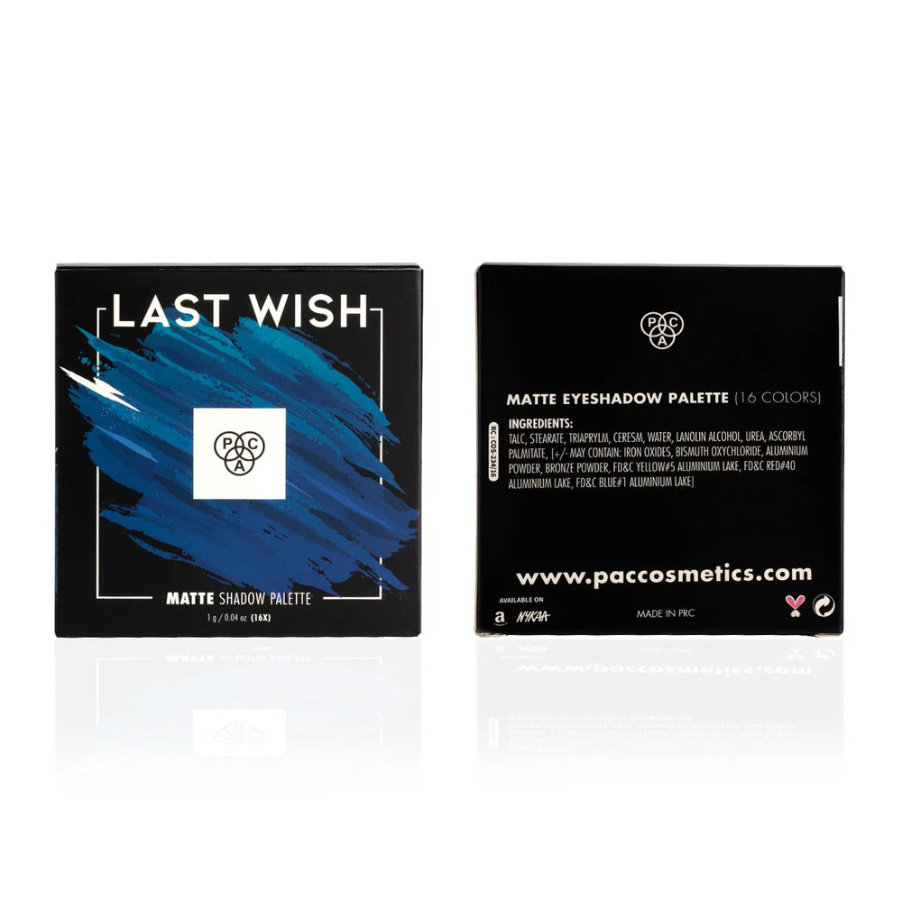 Pac matte eyeshadow palate 16 colors