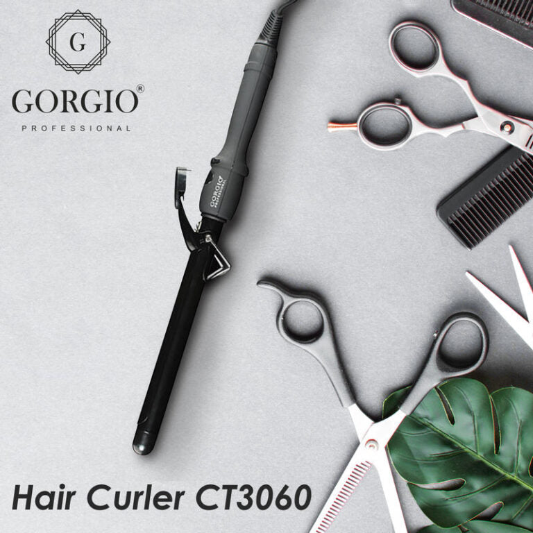 Gorgio Professional Hair Curling Tong (CT 3060) 19mm