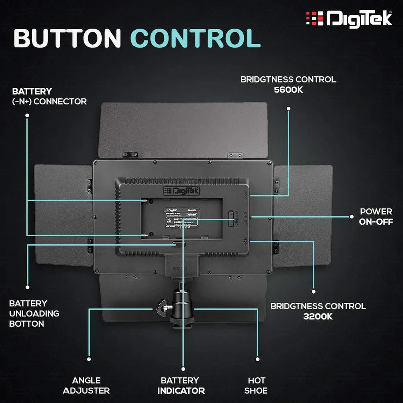 Digitek (Led D520B Combo F-750Mu) Bi-color Led Video Light