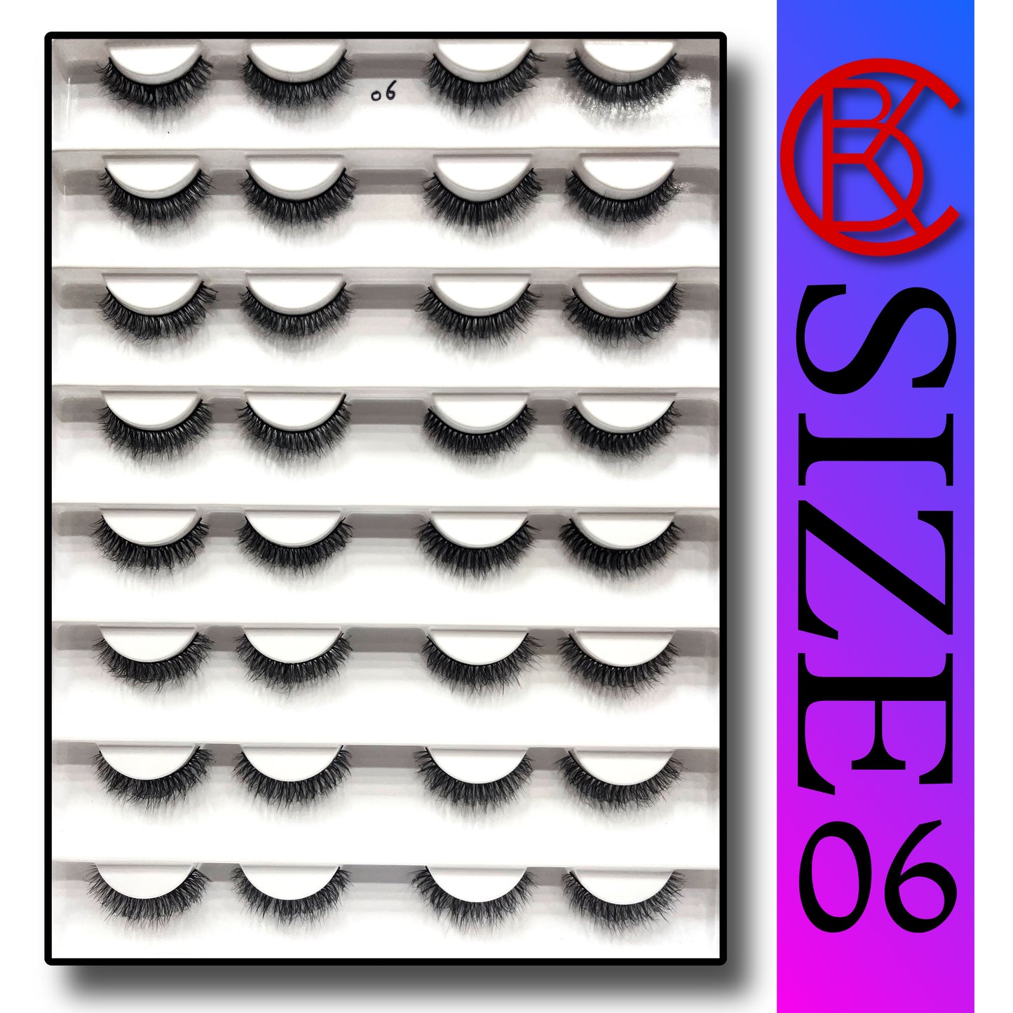 Khushi Mink Hair Lashes 16 Pair Set.