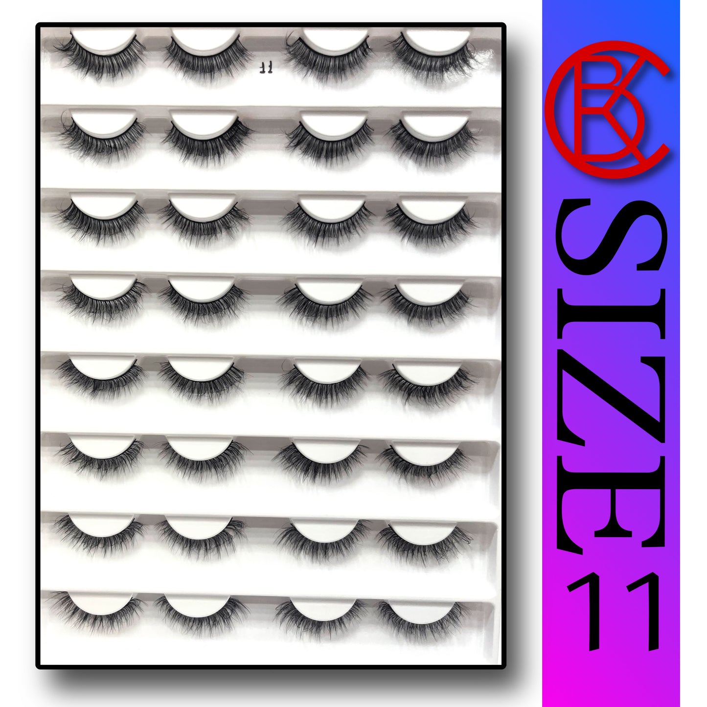 Khushi Mink Hair Lashes 16 Pair Set.
