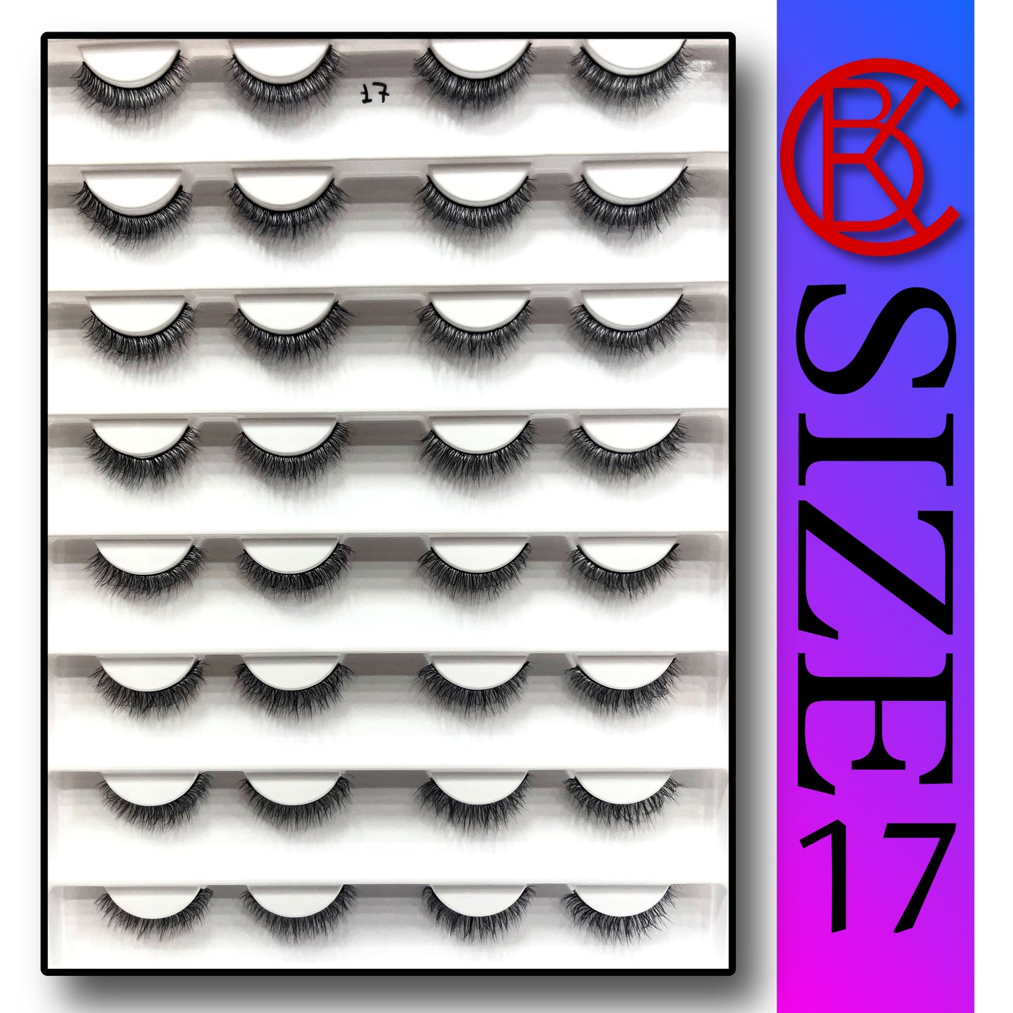 Khushi Mink Hair Lashes 16 Pair Set.