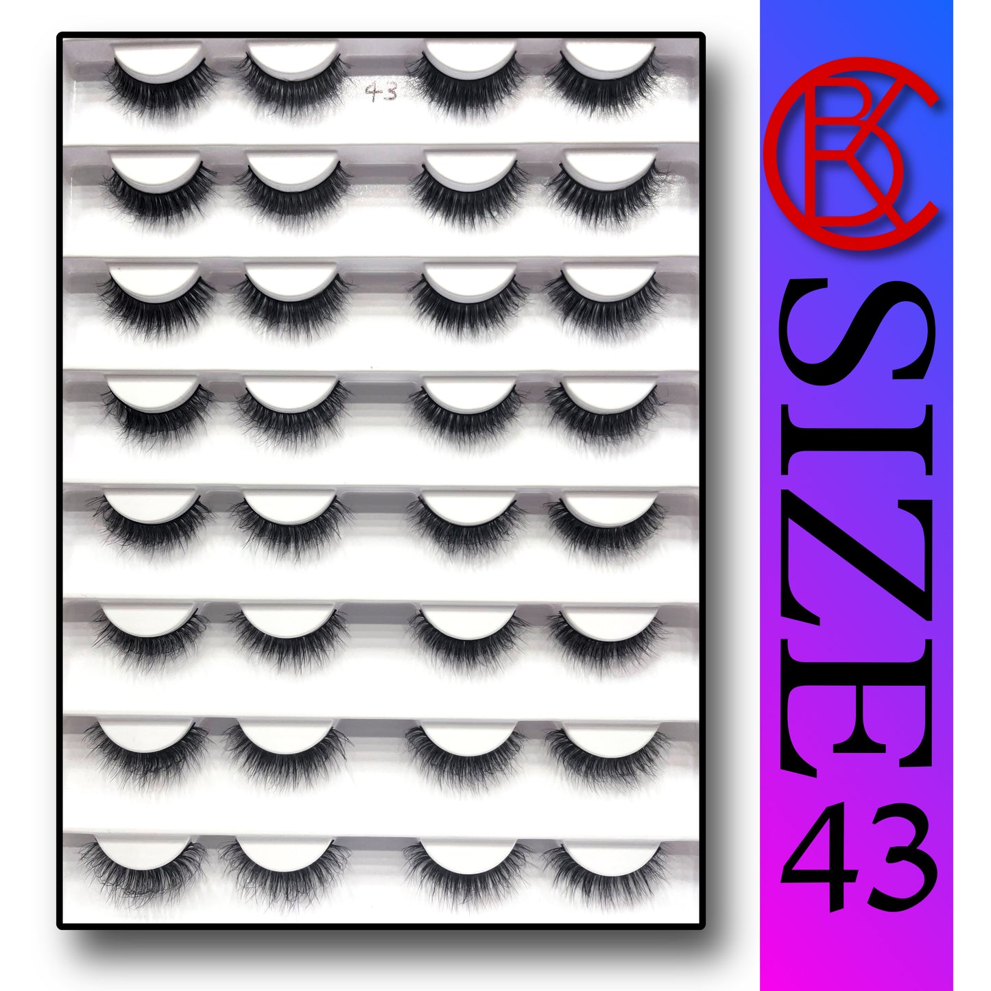 Khushi Mink Hair Lashes 16 Pair Set.