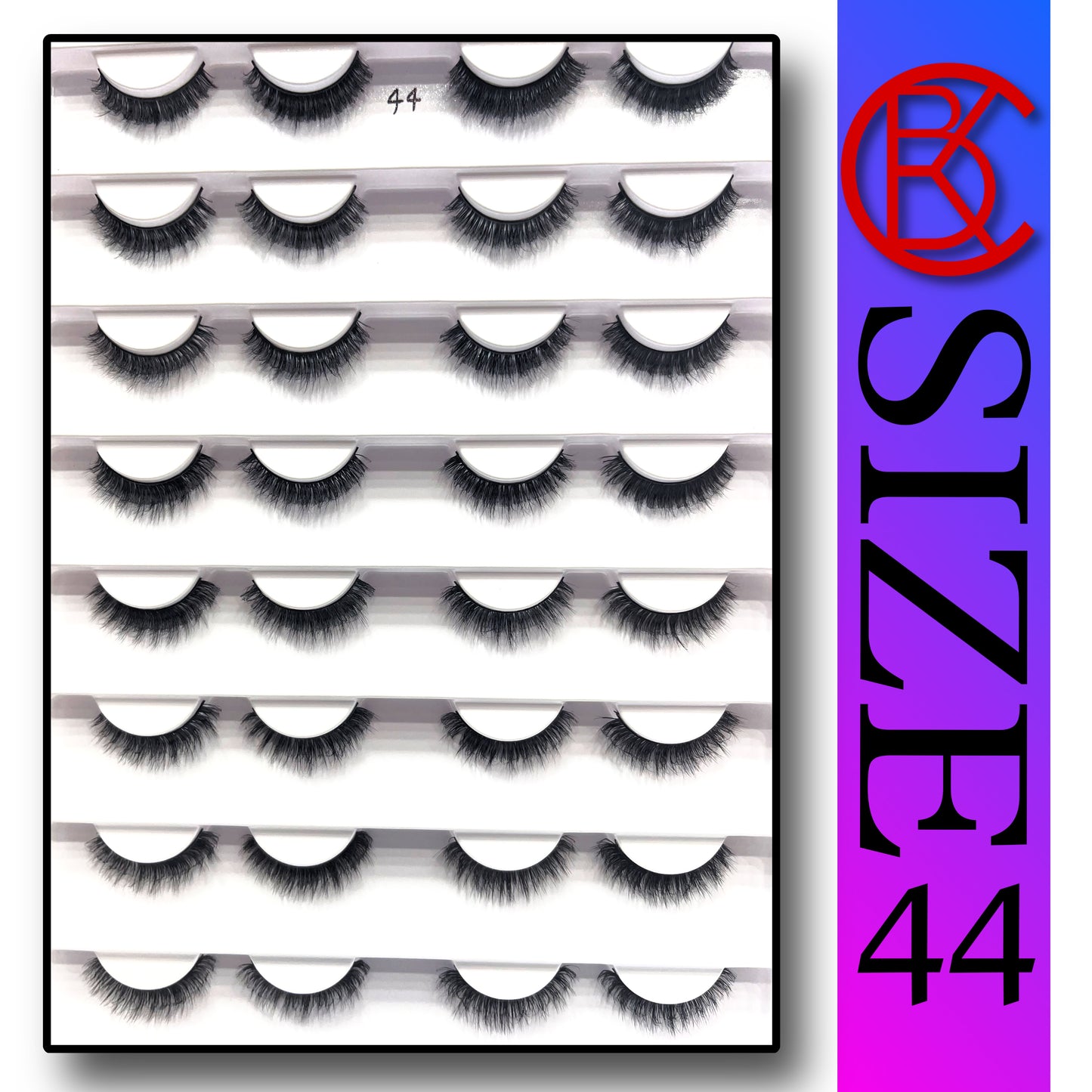 Khushi Mink Hair Lashes 16 Pair Set.