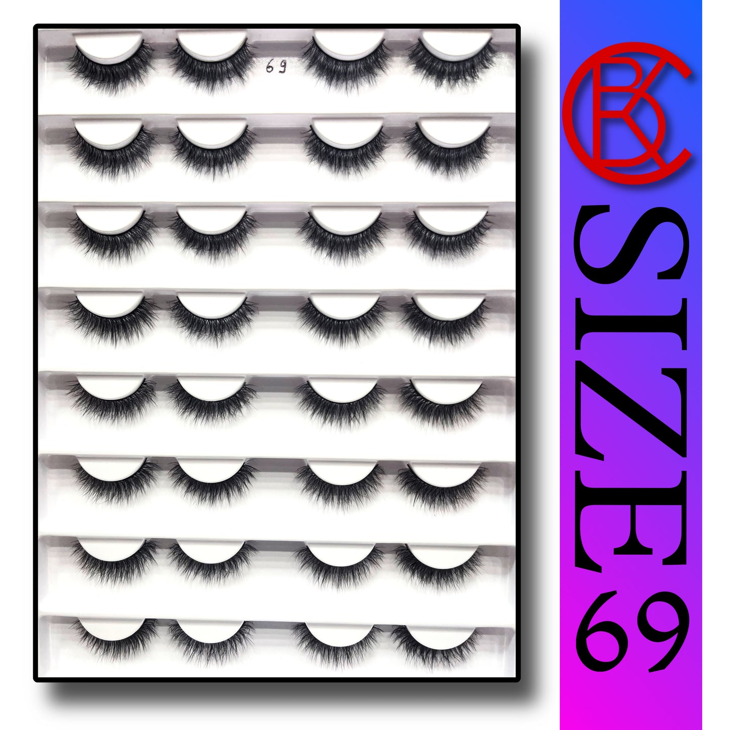 Khushi Mink Hair Lashes 16 Pair Set.