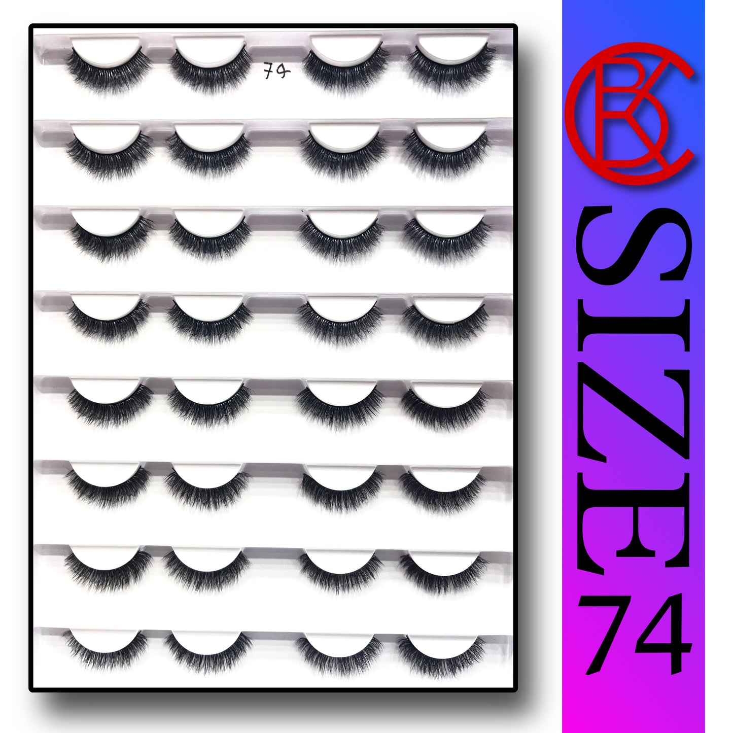 Khushi Mink Hair Lashes 16 Pair Set.