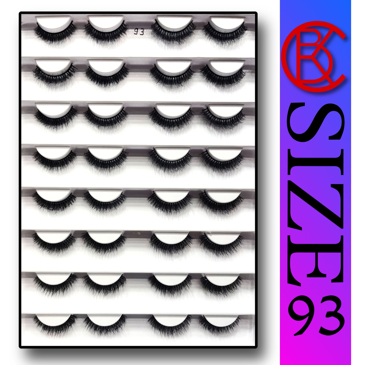 Khushi Mink Hair Lashes 16 Pair Set.