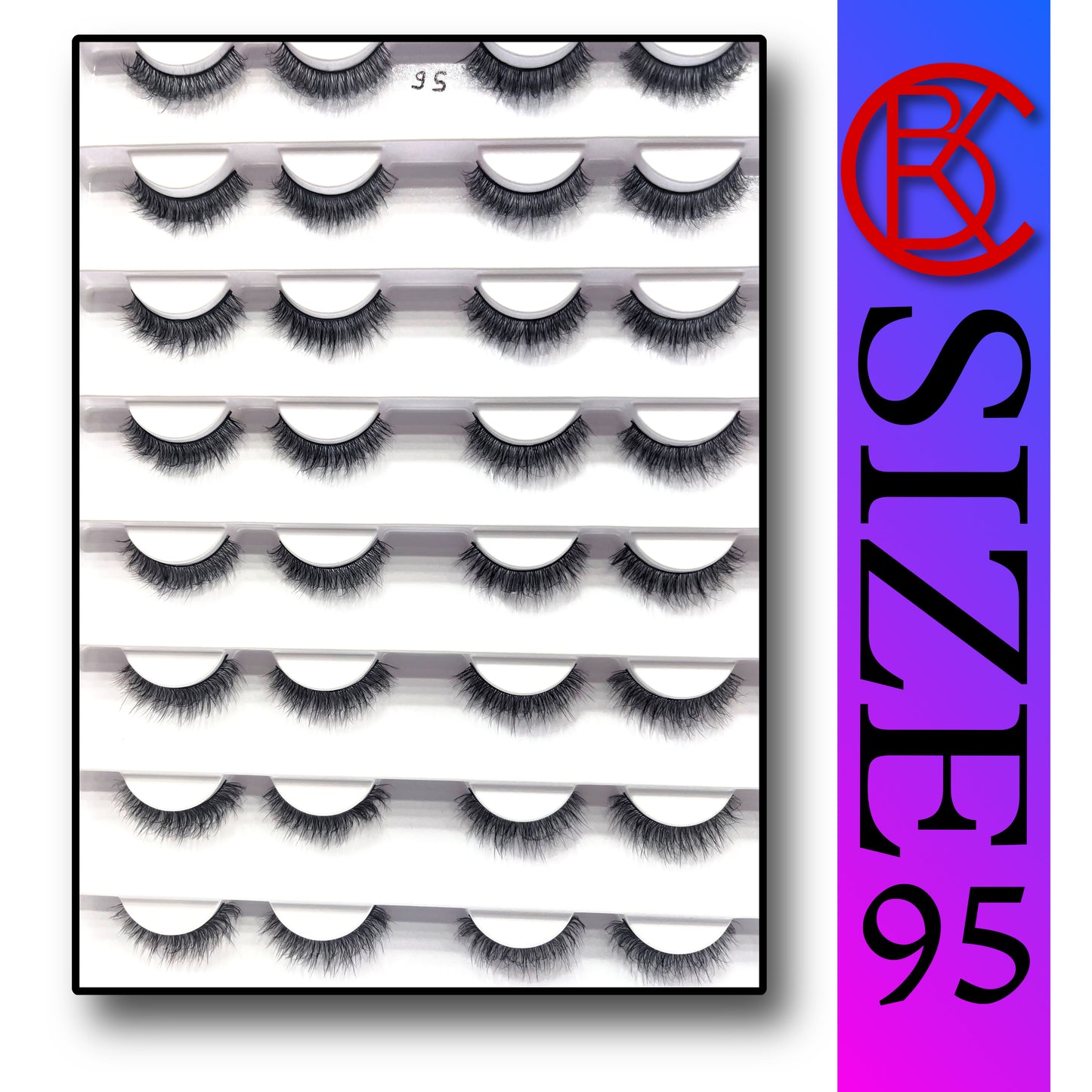 Khushi Mink Hair Lashes 16 Pair Set.