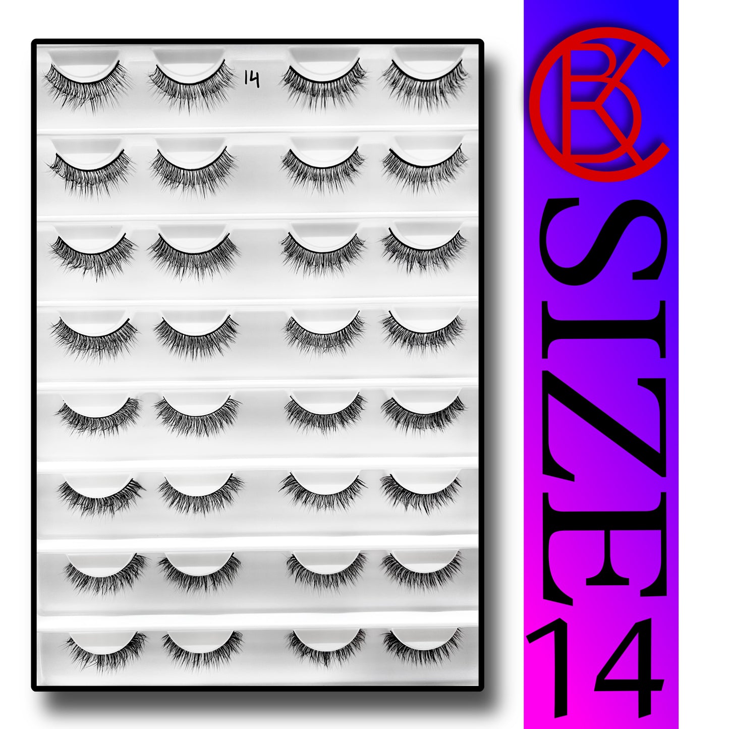 Khushi Mink Hair Lashes 16 Pair Set.