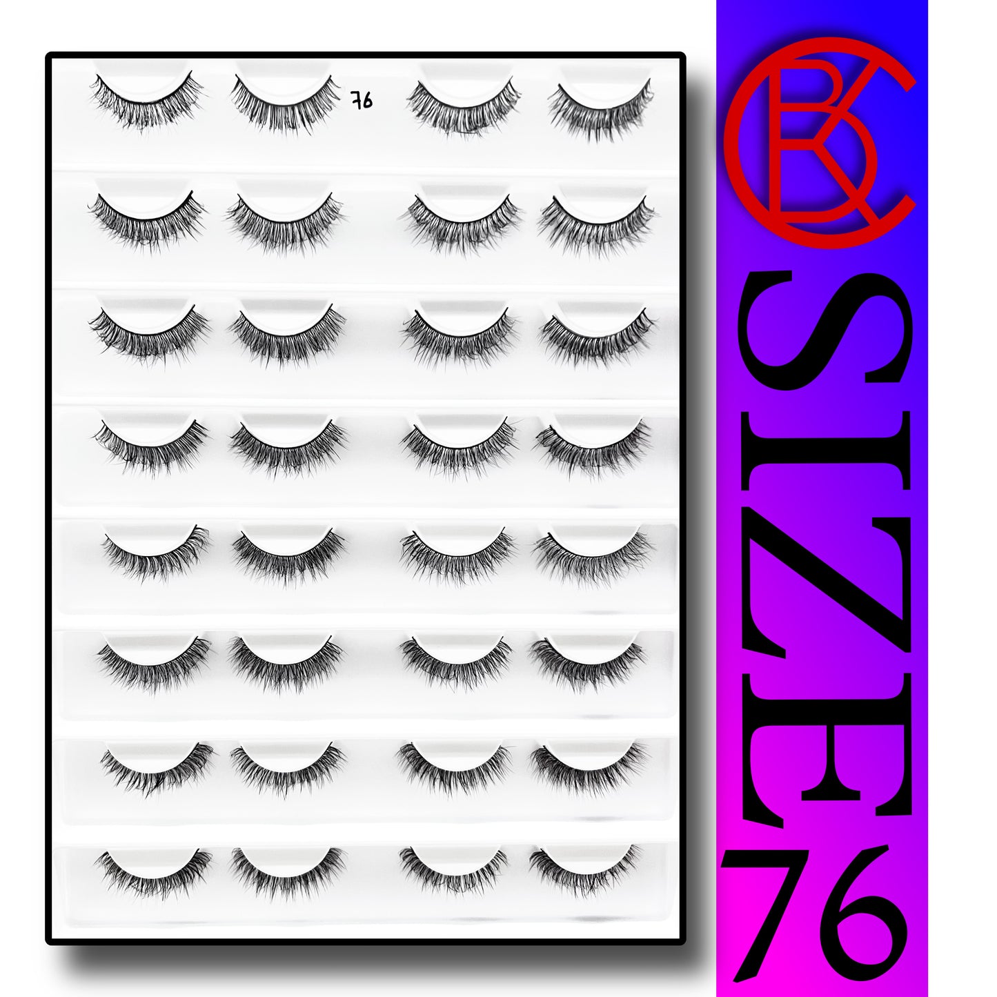 Khushi Mink Hair Lashes 16 Pair Set.