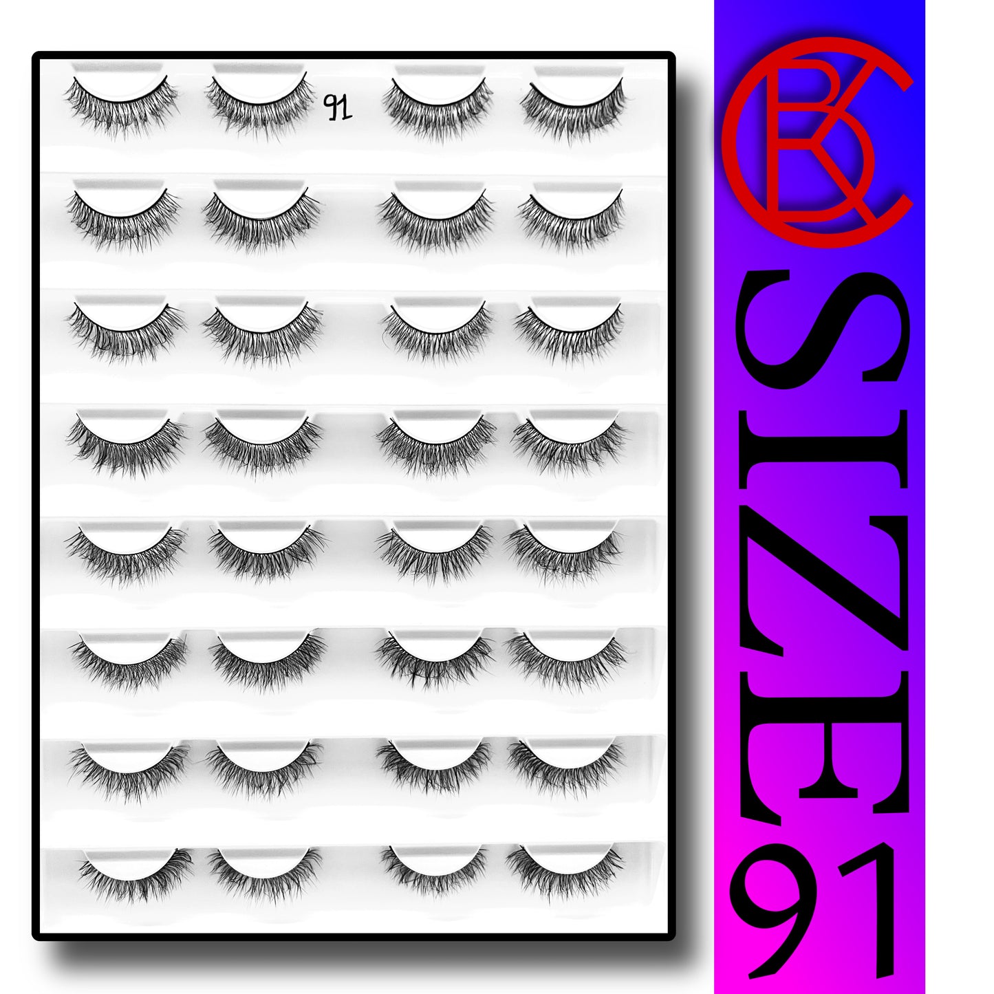 Khushi Mink Hair Lashes 16 Pair Set.