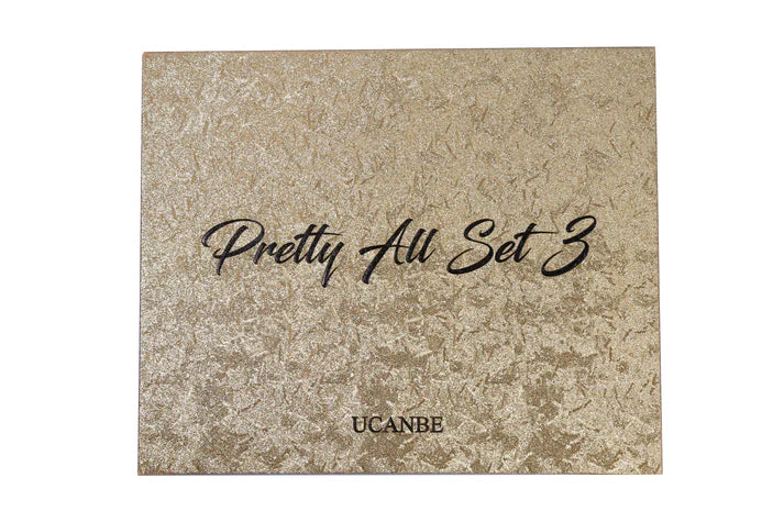 UCANBE Pretty All Set3 Eyeshadow Highlighter, Blusher, Contour 86 Shades Pallete