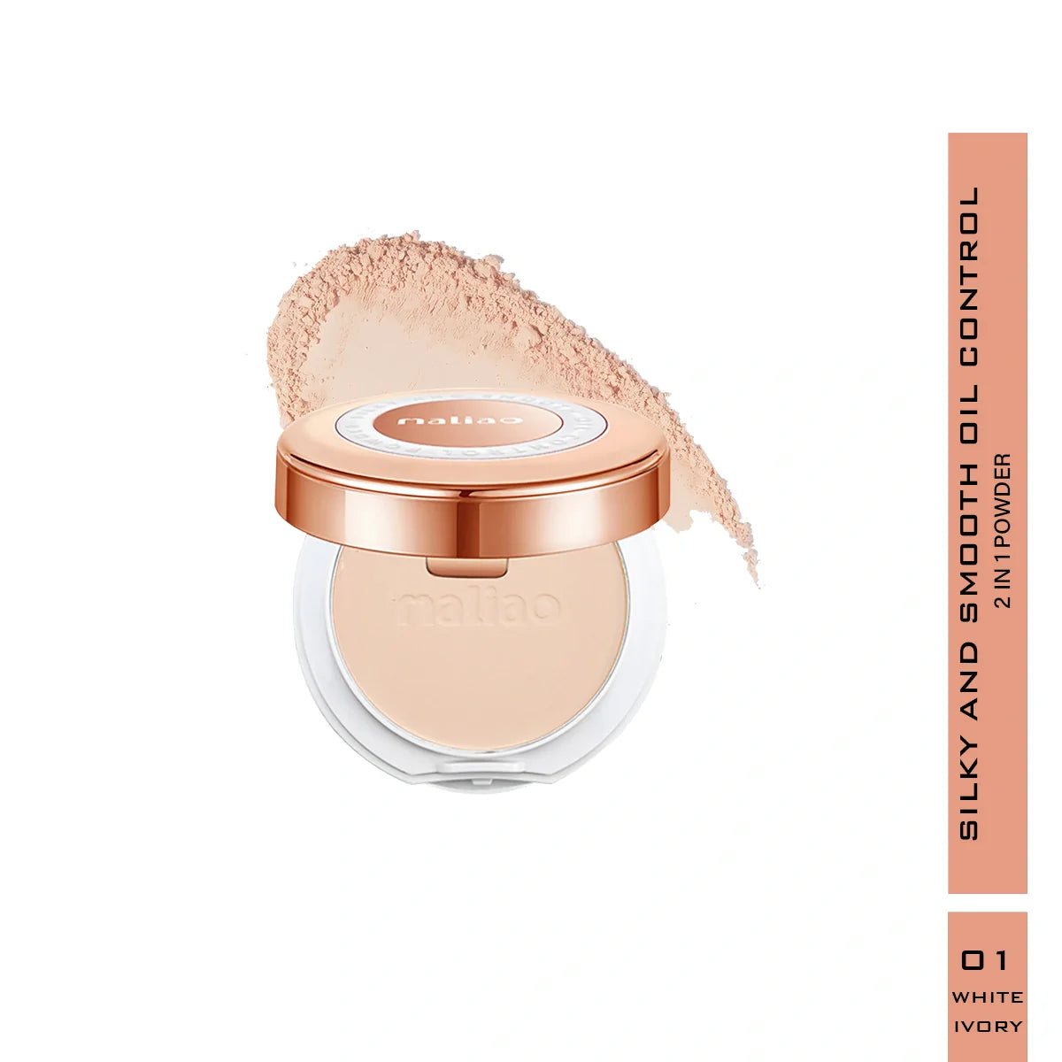 Maliao Silky Smooth 2-in-1 Oil Control Compact Powder