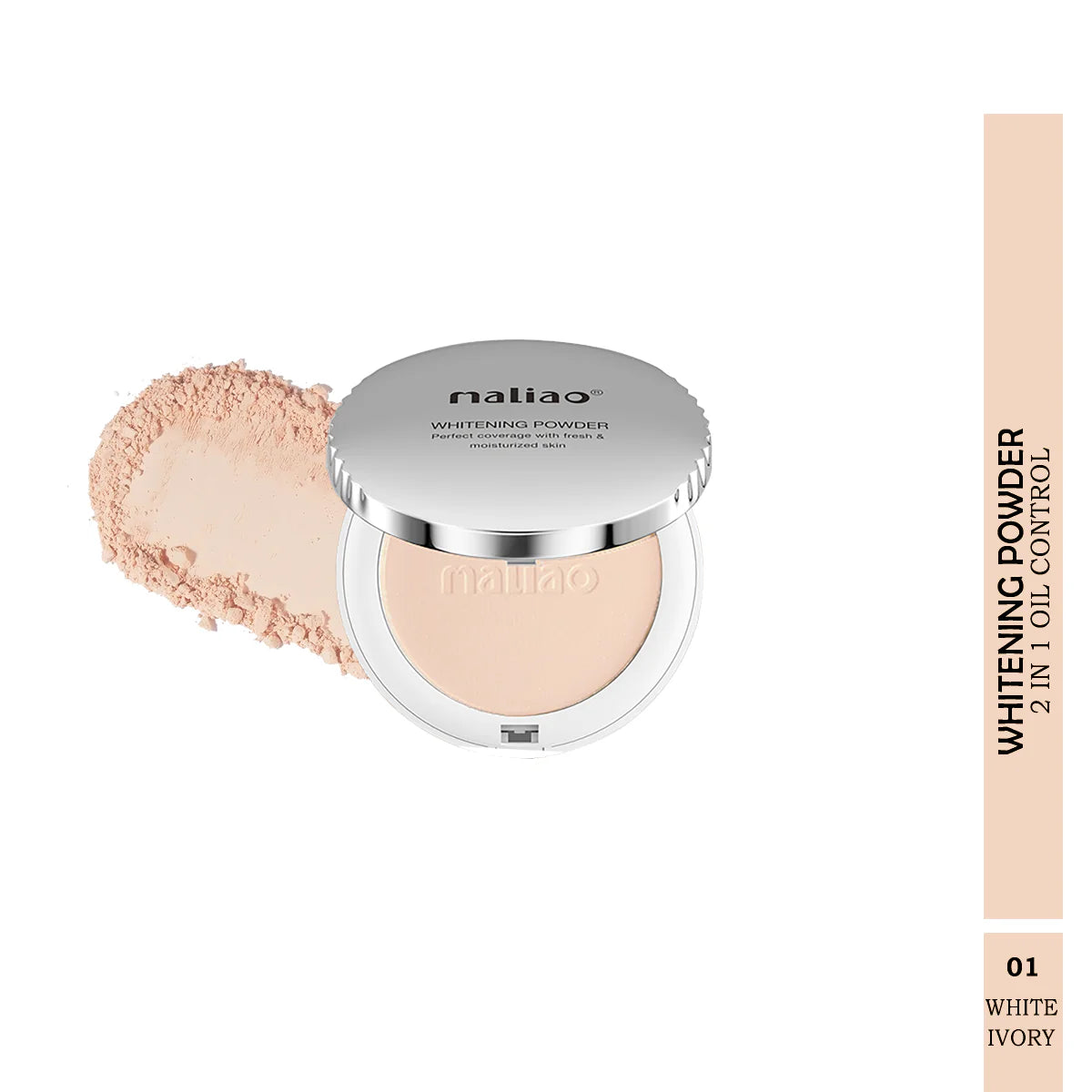 Maliao Whitening 2in1 Oil Control Compact Powder