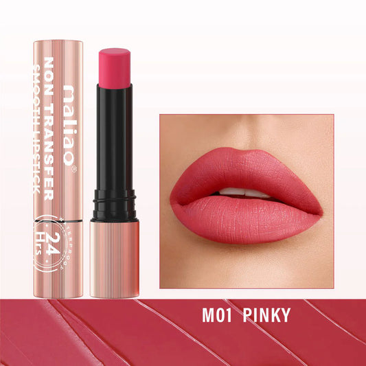 Maliao Long Lasting Non Transfer Smooth Lipstick 24HR Waterproof Wear