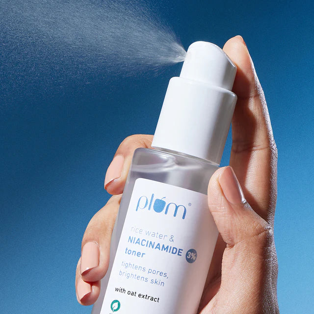 Plum 3% Niacinamide & Rice Water Toner for Bright Skin