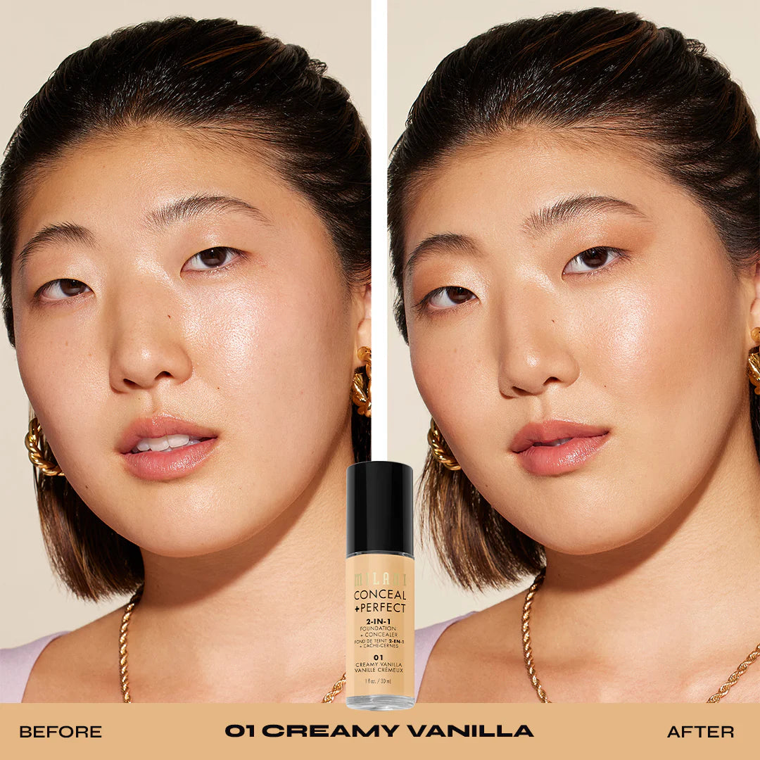 Milani Concealer+Perfect 2-IN-1 Foundation+Concealer