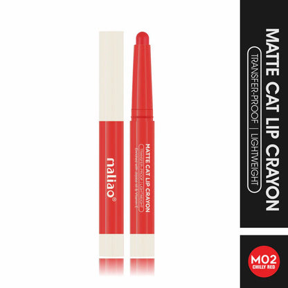 Maliao Matte Cat Lip Crayon Transfer Proof And Light Weight Long Lasting Color
