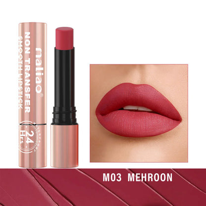 Maliao Long Lasting Non Transfer Smooth Lipstick 24HR Waterproof Wear