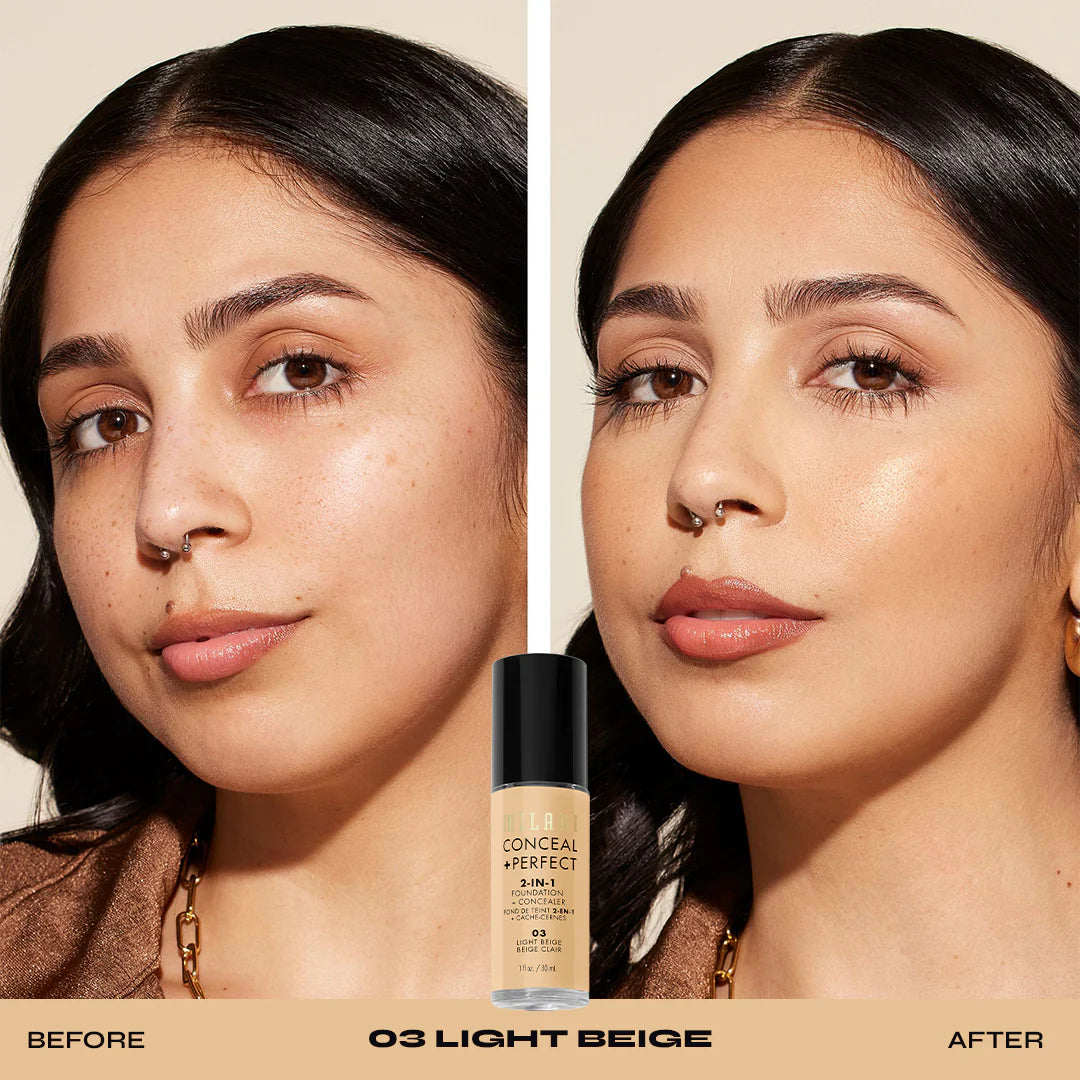 Milani Concealer+Perfect 2-IN-1 Foundation+Concealer