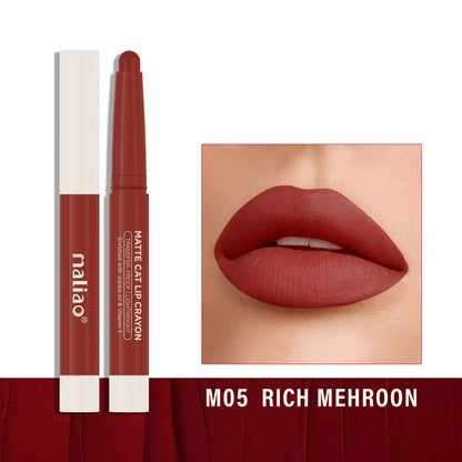 Maliao Matte Cat Lip Crayon Transfer Proof And Light Weight Long Lasting Color