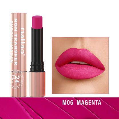 Maliao Long Lasting Non Transfer Smooth Lipstick 24HR Waterproof Wear