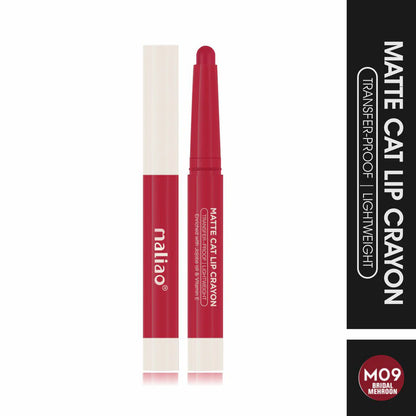 Maliao Matte Cat Lip Crayon Transfer Proof And Light Weight Long Lasting Color