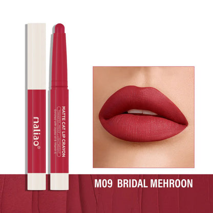 Maliao Matte Cat Lip Crayon Transfer Proof And Light Weight Long Lasting Color