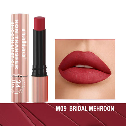 Maliao Long Lasting Non Transfer Smooth Lipstick 24HR Waterproof Wear